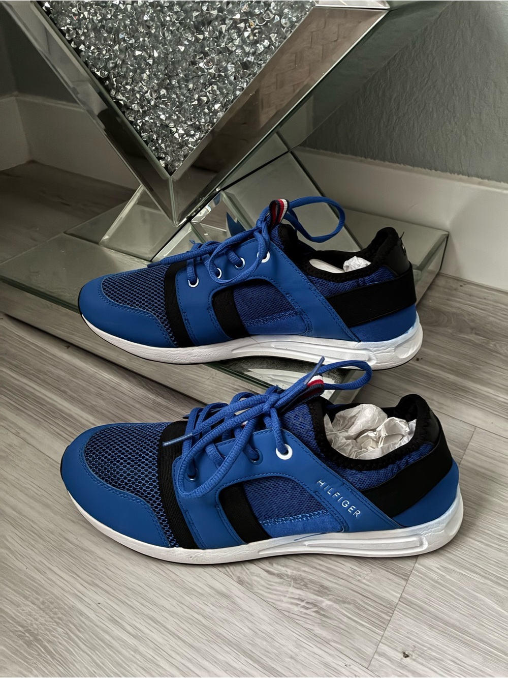 Tommy Hilfiger Blue and Black Men’s Casual Sneakers